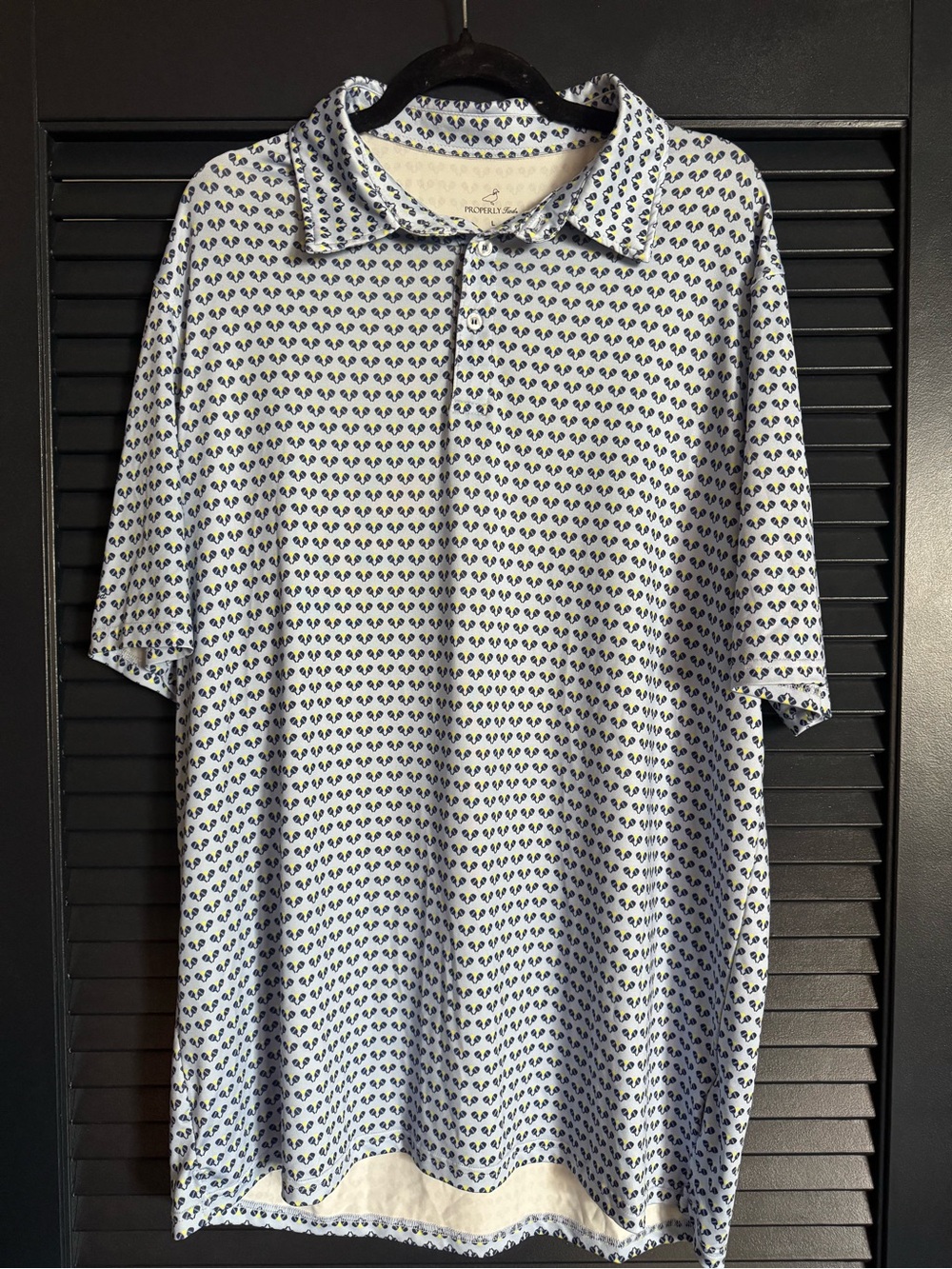 Properly Tied Paddle Micro‑Print Button‑Down | Size L | Southern Style